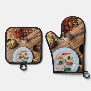 Set De Manoplas Juego de guantes y agarraderas para horno
