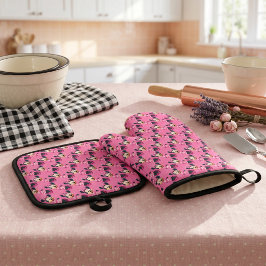 Set De Manoplas Juego de guantes y agarraderas para horno Min