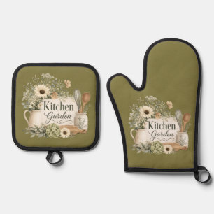 Set De Manoplas Juego de manopla de horno y salvamanteles para jar