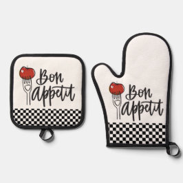 Set De Manoplas Juego de manopla y agarrador de horno de diseño Bo