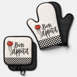 Set De Manoplas Juego de manopla y agarrador de horno de diseño Bo