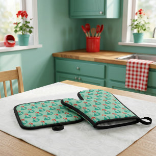 Set De Manoplas Juego de manoplas y agarraderas para horno Ariel
