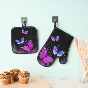 Set De Manoplas Juego de Manoplas y Agarraderas para Horno con Mar