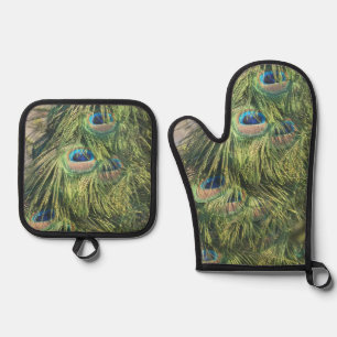 Set De Manoplas Juego de Manoplas y Agarraderas para Horno con Plu