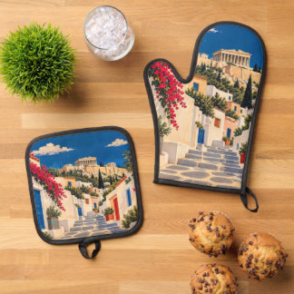 Set De Manoplas Juego de manoplas y salvamanteles vintage Atenas G