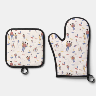 Set De Manoplas Juego de Oven Mitt del Día del Padre