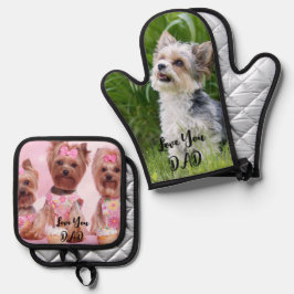 Set De Manoplas Juego de Soportes de Maceta con Foto Personalizada