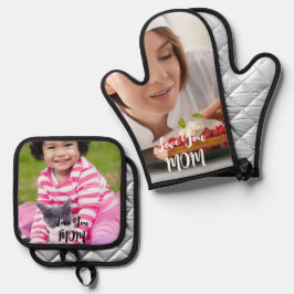 Set De Manoplas Juego de Soportes de Maceta con Foto Personalizada