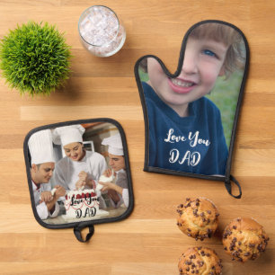 Set De Manoplas Juego de Soportes para Olla con Foto Personalizada