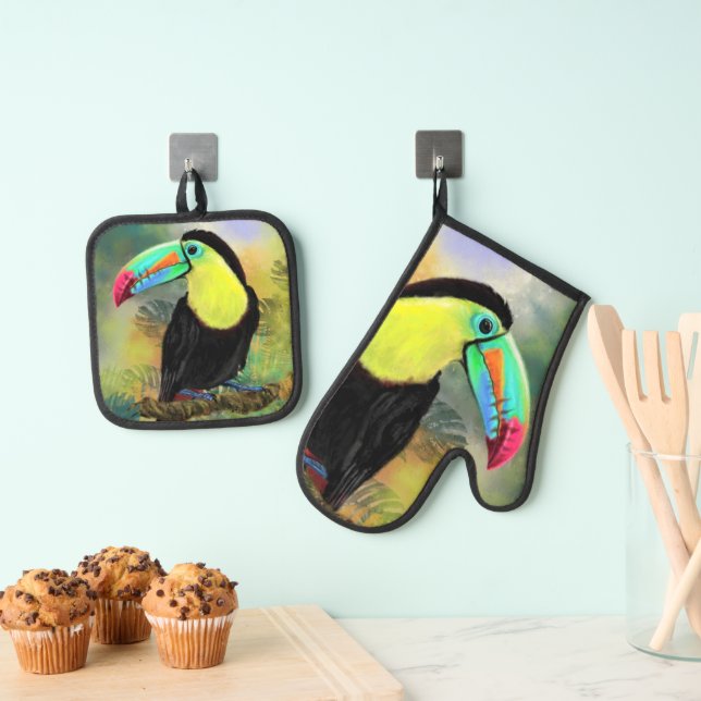 Set De Manoplas Juego de Toco Toucan Oven Mitt & Pot Holder (Insitu (colgante))