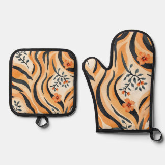 Set De Manoplas Juego elegante de manopla para horno y salvamantel