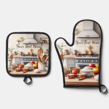 Juego Personalizado de 2 Manoplas para Horno Guant