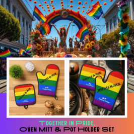 Set De Manoplas 'Juntos con orgullo'. Mes del orgullo LGBT por la 