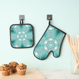 Set De Manoplas Kaleidoscopio Ártico