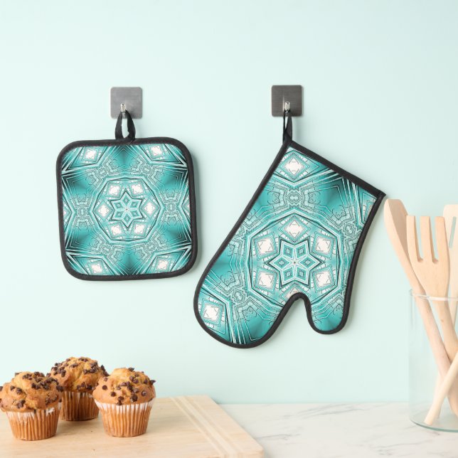 Set De Manoplas Kaleidoscopio Ártico (Insitu (colgante))