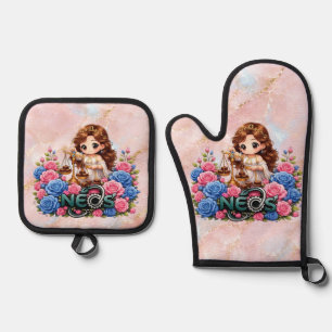 Set De Manoplas Kawaii Zodiaco Neos Libra