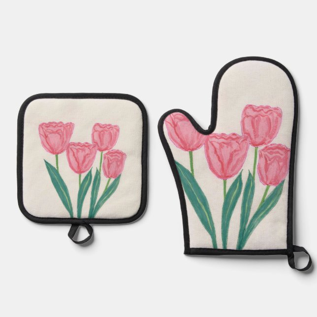 Set De Manoplas Kind Tulips (Anverso)