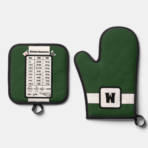 Set De Manoplas Kitchen Measurement Helper in Forest