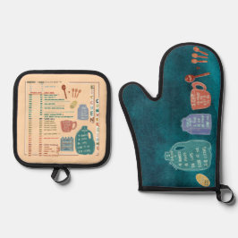 Set De Manoplas Kitchen Measurements Conversions Reference Sheet