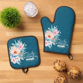 Set De Manoplas La alegría del Señor floral