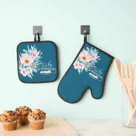 Set De Manoplas La alegría del Señor floral