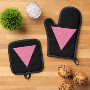 Set De Manoplas La bandera del triángulo rosa de SlipperyJoe's sím