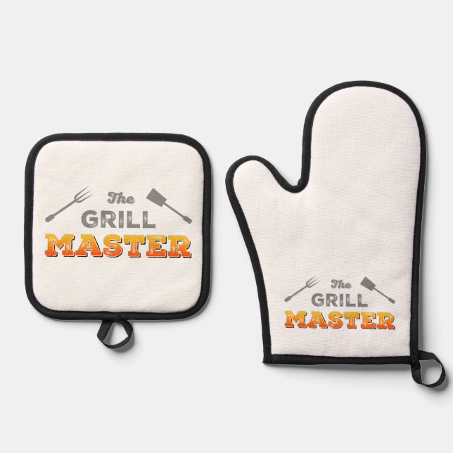 Set De Manoplas La barbacoa del maestro de parrilladas (Anverso)