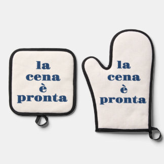 Set De Manoplas La Cena Está Lista