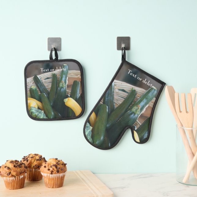 Set De Manoplas La Granja De Zucchini Y Squash Personalizada (Insitu (colgante))