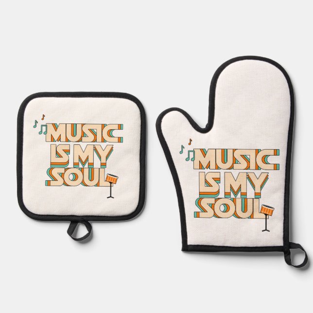 Set De Manoplas La música es mi alma (Anverso)