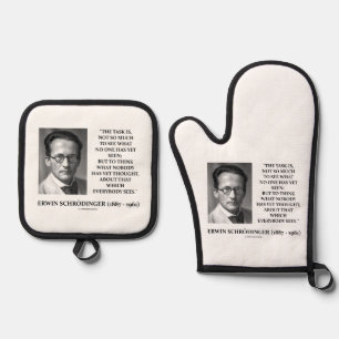 Set De Manoplas La tarea de Erwin Schrödinger cree que nadie ha pe