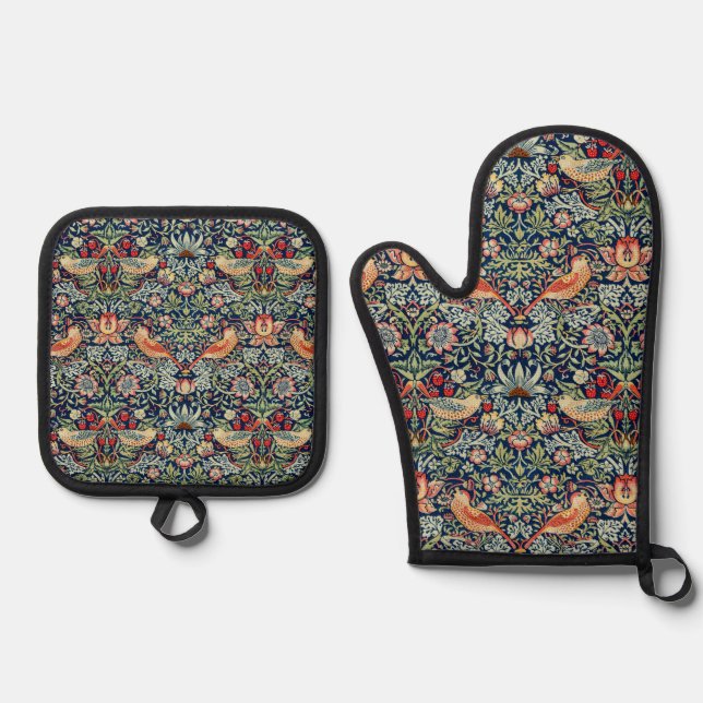 Set De Manoplas Ladrón de Fresas William Morris (Anverso)