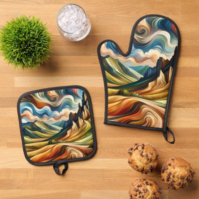 Set De Manoplas Las Montañas   (De arriba hacia abajo)
