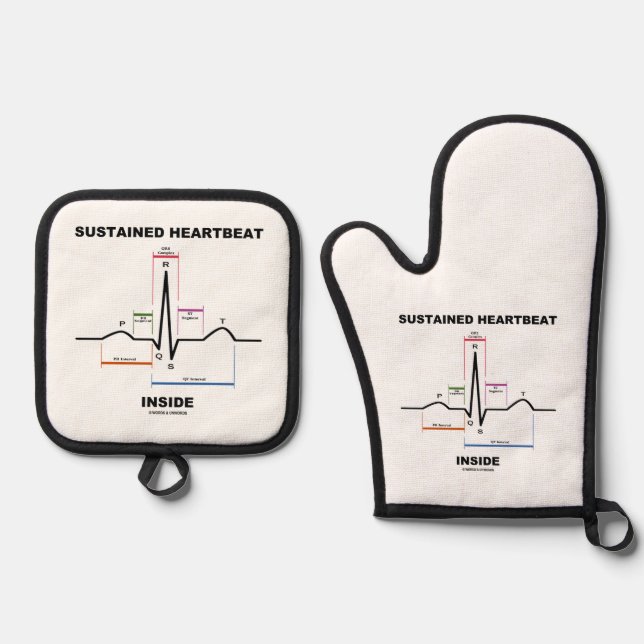 Set De Manoplas Latido sostenido en el interior (electrocardiogram (Anverso)