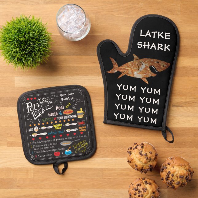 Set De Manoplas Latke Shark (De arriba hacia abajo)
