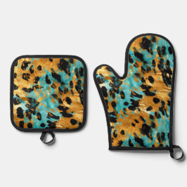 Set De Manoplas Leopardo de Aqua Gold de Guay