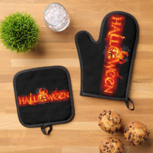 Set De Manoplas Letras ígneas masivas de SlipperyJoe's Halloween c
