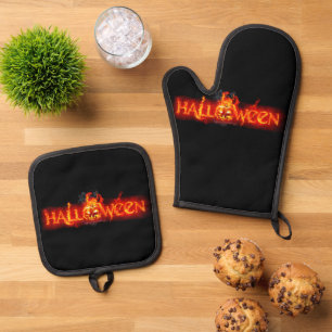 Set De Manoplas Letras ígneas masivas de SlipperyJoe's Halloween c