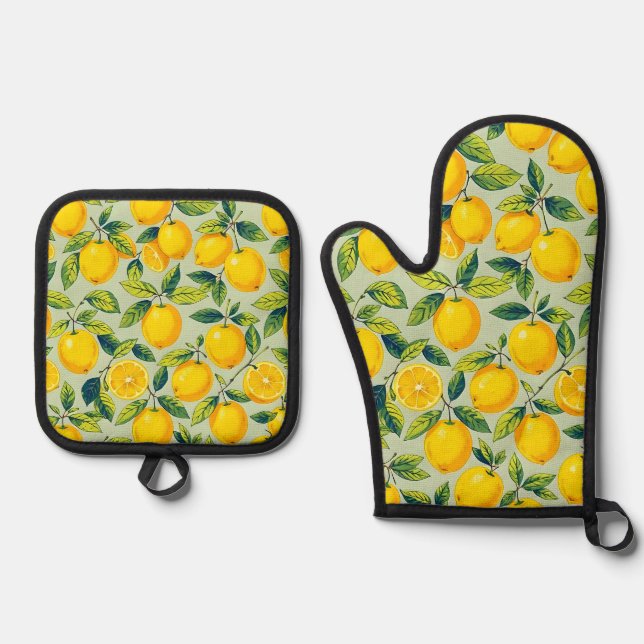 Set De Manoplas Limón (Anverso)