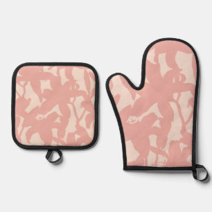 Set De Manoplas Lirio rosa Silhouete