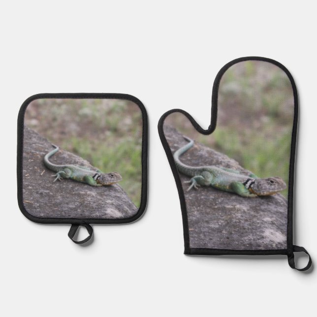 Set De Manoplas Lizard (Anverso)