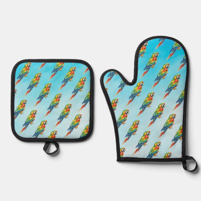 Set De Manoplas Loro (Anverso)