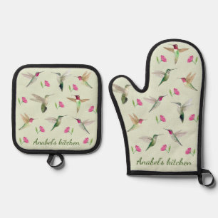 Set De Manoplas Los colibríes de la personalizado Anna
