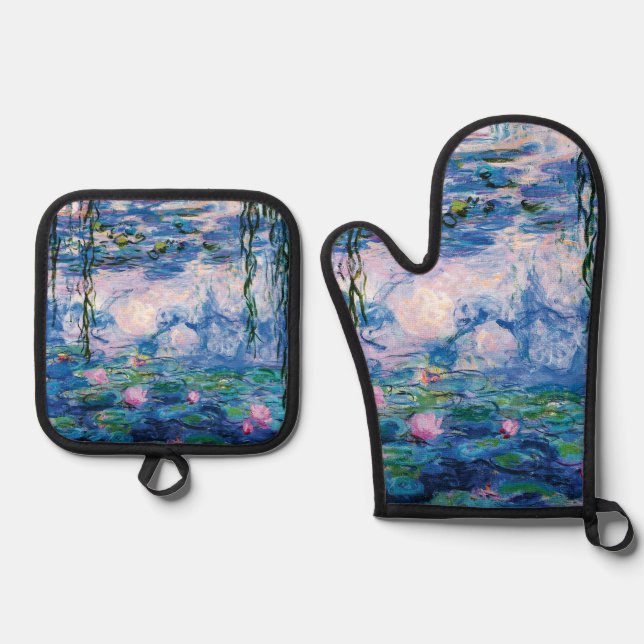 Set De Manoplas Los lirios de agua de Claude Monet (Anverso)