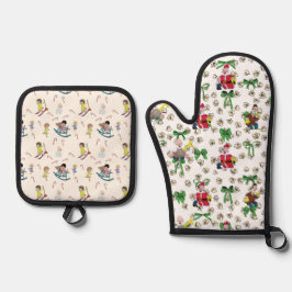 Set De Manoplas Los navidades Llegan Pero Una Vez Al Año