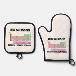 Set De Manoplas Love Chemistry Because Life Is So Periodic