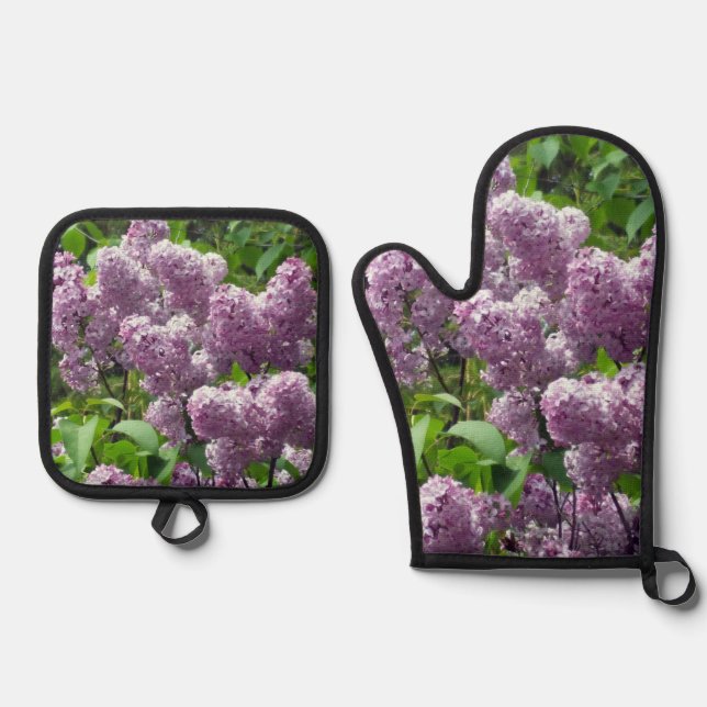 Set De Manoplas Lovely Lilacs (Anverso)