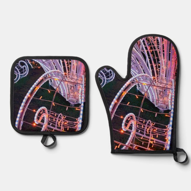 Set De Manoplas Luces rosadas (Anverso)