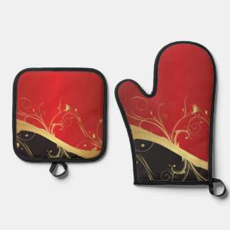 Set De Manoplas Lucky Red Modern Design