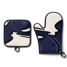 Luna Azul: Resumen azul, blanco y negro